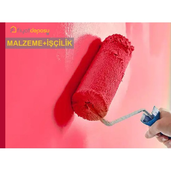 Yeni Sıvalı İç Cephe Yüzeylerinin Macun ve Astar Uygulanarak İki Kat Sentetik Esaslı Parlak İç Cephe Boyasıyla Boyanması Malzeme Dahil Yapılması Fiyatı