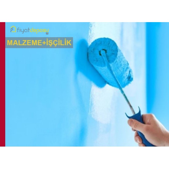 Saten Alçılı ve Alçıpanel İç Cephe Yüzeylerinin Astar Uygulanarak İki Kat Sentetik Esaslı Parlak İç Cephe Boyasıyla Boyanması Malzeme Dahil Yapılması Fiyatı