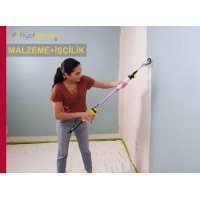 Saten Alçılı ve Alçıpanel İç Cephe Yüzeylerinin Astar Uygulanarak İki Kat Sentetik Esaslı Mat İç Cephe Boyasıyla Boyanması Malzeme Dahil Yapılması Fiyatı