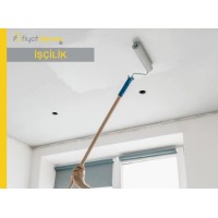 Saten Alçılı İç Cephe Tavan Yüzeylerinin İki Kat Su Bazlı Tavan Boyasıyla Boyanması Malzeme Hariç İşçilik Yapılması Fiyatı - Örtücülük Sınıf 2 - YOD Sınıf 5 - Parlaklık G3 Sınıfı