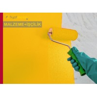 Brüt Beton, Sıvalı veya Eski Boyalı Dış Cephe Yüzeylerinin Astar Uygulanarak Silikon Esaslı Su Bazlı Dış Cephe Boyasıyla (V1 : W3 : G3) Boyanması Malzeme Dahil Yapılması Fiyatı