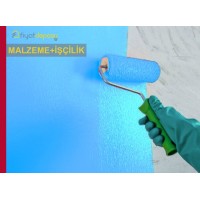 Brüt Beton, Sıvalı veya Eski Boyalı Dış Cephe Yüzeylerinin Astar Uygulanarak Fotokatalitik Özellikli Saf Akrilik Esaslı Su Bazlı Dış Cephe Boyasıyla (V1 : W3 : G2) Boyanması Malzeme Dahil Yapılması Fiyatı