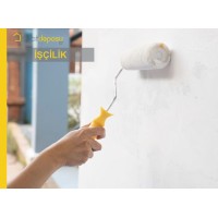 Cam Elyaf Şilteli Dış Cephe Yüzeylerinin Astar Uygulanarak Fotokatalitik Özellikli Silikon Esaslı Su Bazlı Dış Cephe Boyasıyla (V2 : W3 : G3) Boyanması Malzeme Hariç İşçilik Yapılması Fiyatı