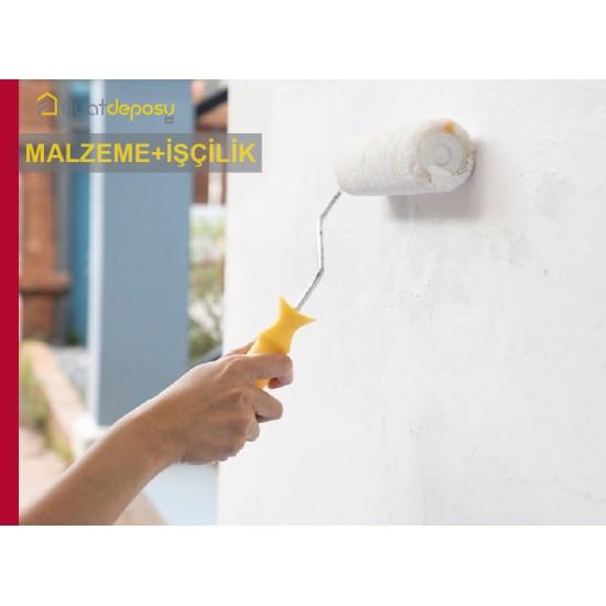 Isı Yalıtım Sistemleri ile Kaplanmış Dış Cephe Yüzeylerinin Astar Uygulanarak Fotokatalitik Özellikli Silikon Esaslı Su Bazlı Dış Cephe Boyasıyla (V2 : W3 : G3) Boyanması Malzeme Dahil Yapılması Fiyatı