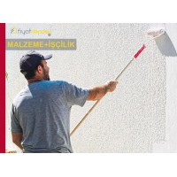 Prekast Dış Cephe Yüzeylerinin Astar Uygulanarak Saf Akrilik Esaslı Grenli / Tekstürlü Esnek Dış Cephe Boyasıyla (V3 : W3 : G2) Boyanması Malzeme Dahil Yapılması Fiyatı