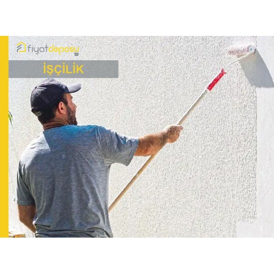 Prekast Dış Cephe Yüzeylerinin Astar Uygulanarak Saf Akrilik Esaslı Grenli / Tekstürlü Esnek Dış Cephe Boyasıyla (V3 : W3 : G2) Boyanması Malzeme Hariç İşçilik Yapılması Fiyatı
