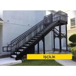 Demir borudan kaynakla korkuluk yapılması, yerine konulması (Malzeme Hariç) (İşçilik)