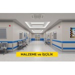 Laminat kaplamalı duvar koruma bantı yapılması (Malzeme Dahil)