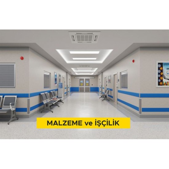 Laminat kaplamalı duvar koruma bantı yapılması (Malzeme Dahil)