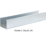 All Alçı - Tavan C Profil 0,45 mm - (Boyut: 27/60/27 mm) (Tc Profili) All Alçı - Tavan C Profil 0,45 mm - (Boyut: 27/60/27 mm) (Tc Profili)
