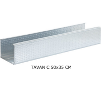 All Alçı - Tavan C Profil 0,45 mm - (Boyut: 27/60/27 mm) (Tc Profili)