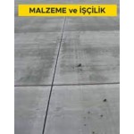 Saha betonu ve beton yollarda büzülme derzi yapılması (Malzeme Dahil) Saha betonu ve beton yollarda büzülme derzi yapılması (Malzeme Dahil)