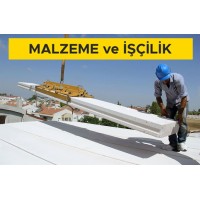 10 cm kalınlığındaki teçhizatlı gazbeton çatı elemanları ile vinç kullanılarak taşıyıcı çatı yapılması (3,50 N/mm² ve 500 kg/m³) (Malzeme Dahil)