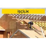 Ahşaptan oturtma çatı yapılması (çatı örtüsünün altı OSB/3 kaplamalı) (Malzeme Hariç) (İşçilik)