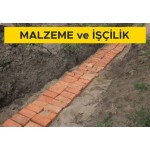 Yer altı kablo kanalı için (bir adet alçak gerilim kablolu ve bir adet yüksek gerilim kablolu) kum ve harman tuğlası serilmesi (Tip-B) (Malzeme Dahil) Yer altı kablo kanalı için (bir adet alçak gerilim kablolu ve bir adet yüksek gerilim kablolu) kum ve harman tuğlası serilmesi (Tip-B) (Malzeme Dahil)