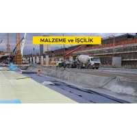 150 gr/m² ağırlıkta geotekstil keçe serilmesi (Malzeme Dahil)