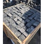 Bazalt parke taşı (10 x 10 x 10 cm) doğal parke taşı (Doğal kırma küp taş, en x boy x yükseklik)