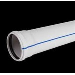 PVC yağmur suyu borusu, Ø 100 mm, bir ucu muflu sert boru PVC yağmur suyu borusu, Ø 100 mm, bir ucu muflu sert boru