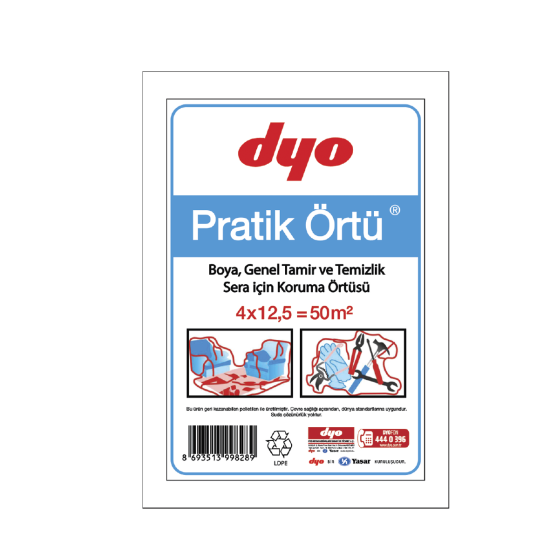 Dyo Boya - Dyo Pratik Örtü (Ölçü: 20 m²)