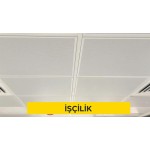 30X30cm ebadında 0,50mm kalınlığında minimum 20 mikron elektrostatik toz boyalı (polyester esaslı) arka yüzü akustik kumaş kaplı delikli alüminyum plakadan (EN AW 3000 serisi) sarkmalı sistem asma tavan yapılması (Malzeme Hariç) (İşçilik) 30X30cm ebadında 0,50mm kalınlığında minimum 20 mikron elektrostatik toz boyalı (polyester esaslı) arka yüzü akustik kumaş kaplı delikli alüminyum plakadan (EN AW 3000 serisi) sarkmalı sistem asma tavan yapılması (Malzeme Hariç) (İşçilik)