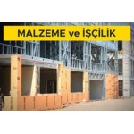 Her iki yüzü cam elyaf şilte kaplı, lifler ile güçlendirilmiş alçı levhalar ile çift iskeletli (bağlantılı) dış cephe duvarı yapılması (Çift Duvar C 75 profili-60 cm aks aralığı) (dış yüzeyde tek kat 12,5 mm cam elyaf şilte kaplı levha, (Malzeme Dahil)