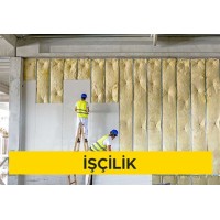 Alçı levhalar ile çift iskeletli bölme duvar yapılması (Duvar C 50 profil - 60 cm aks aralığı) (her iki yüzünde iki kat 15 mm su emme oranı azaltılmış, yangına dayanımı artırılmış alçı levha ile) (Malzeme Hariç) (İşçilik) Alçı levhalar ile çift iskeletli bölme duvar yapılması (Duvar C 50 profil - 60 cm aks aralığı) (her iki yüzünde iki kat 15 mm su emme oranı azaltılmış, yangına dayanımı artırılmış alçı levha ile) (Malzeme Hariç) (İşçilik)