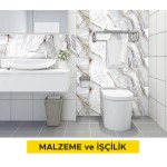 (20 x 25 cm) veya (20 x 30 cm) anma ebatlarında, her türlü desen ve yüzey özelliğinde, I.kalite, beyaz seramik duvar karoları ile 3 mm derz aralıklı duvar kaplaması yapılması (karo yapıştırıcısı ile) (Malzeme Dahil) (20 x 25 cm) veya (20 x 30 cm) anma ebatlarında, her türlü desen ve yüzey özelliğinde, I.kalite, beyaz seramik duvar karoları ile 3 mm derz aralıklı duvar kaplaması yapılması (karo yapıştırıcısı ile) (Malzeme Dahil)