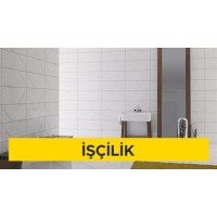 15 x 60 cm anma ebatlarında, her türlü desen ve yüzey özelliğinde, I.kalite, beyaz, sırlı porselen karo ile 3 mm derz aralıklı duvar ve cephe kaplaması yapılması (karo yapıştırıcısı ile) (Malzeme Hariç) (İşçilik) 15 x 60 cm anma ebatlarında, her türlü desen ve yüzey özelliğinde, I.kalite, beyaz, sırlı porselen karo ile 3 mm derz aralıklı duvar ve cephe kaplaması yapılması (karo yapıştırıcısı ile) (Malzeme Hariç) (İşçilik)