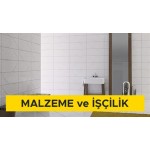 15 x 60 cm anma ebatlarında, her türlü desen ve yüzey özelliğinde, I.kalite, beyaz, sırlı porselen karo ile 3 mm derz aralıklı döşeme kaplaması yapılması (karo yapıştırıcısı ile) (Malzeme Dahil) 15 x 60 cm anma ebatlarında, her türlü desen ve yüzey özelliğinde, I.kalite, beyaz, sırlı porselen karo ile 3 mm derz aralıklı döşeme kaplaması yapılması (karo yapıştırıcısı ile) (Malzeme Dahil)