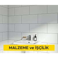30 x 60 cm anma ebatlarında, her türlü desen ve yüzey özelliğinde, I.kalite, beyaz, sırlı porselen karo ile 3 mm derz aralıklı döşeme kaplaması yapılması (karo yapıştırıcısı ile) (Malzeme Dahil) 30 x 60 cm anma ebatlarında, her türlü desen ve yüzey özelliğinde, I.kalite, beyaz, sırlı porselen karo ile 3 mm derz aralıklı döşeme kaplaması yapılması (karo yapıştırıcısı ile) (Malzeme Dahil)