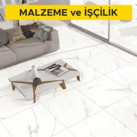 60 x 60 cm anma ebatlarında, her türlü desen ve yüzey özelliğinde, I.kalite, renkli, sırlı porselen karo ile 3 mm derz aralıklı döşeme kaplaması yapılması (karo yapıştırıcısı ile) (Malzeme Dahil) 60 x 60 cm anma ebatlarında, her türlü desen ve yüzey özelliğinde, I.kalite, renkli, sırlı porselen karo ile 3 mm derz aralıklı döşeme kaplaması yapılması (karo yapıştırıcısı ile) (Malzeme Dahil)