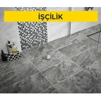 30 x 60 cm anma ebatlarında, her türlü desen ve yüzey özelliğinde, I.kalite, renkli, sırlı porselen karo ile 3 mm derz aralıklı döşeme kaplaması yapılması (karo yapıştırıcısı ile) (Malzeme Hariç) (İşçilik) 30 x 60 cm anma ebatlarında, her türlü desen ve yüzey özelliğinde, I.kalite, renkli, sırlı porselen karo ile 3 mm derz aralıklı döşeme kaplaması yapılması (karo yapıştırıcısı ile) (Malzeme Hariç) (İşçilik)