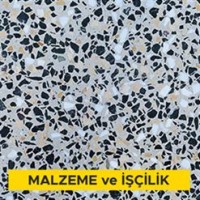 Mermer agregalı terrazo karo ile iç mekan döşeme kaplaması yapılması (Kırılma Yükü Şartları (Sınıf 3) 1100 < Yüzey alanı < 1800 cm² ebatlarda ve kırılma dayanımı > 3 kN, honlu veya cilalı) (Malzeme Dahil) Mermer agregalı terrazo karo ile iç mekan döşeme kaplaması yapılması (Kırılma Yükü Şartları (Sınıf 3) 1100 < Yüzey alanı < 1800 cm² ebatlarda ve kırılma dayanımı > 3 kN, honlu veya cilalı) (Malzeme Dahil)