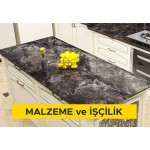 3 cm kalınlığındaki renkli mermer ile tezgah üstü kaplaması yapılması (Malzeme Dahil) 3 cm kalınlığındaki renkli mermer ile tezgah üstü kaplaması yapılması (Malzeme Dahil)