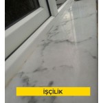 3 cm kalınlığında beyaz mermer levha ile dış denizlik yapılması (3cmx30-40- 50cmxserbest boy) (honlu ve cilalı hariç her türlü yüzey işlemli) (Malzeme Hariç) (İşçilik) 3 cm kalınlığında beyaz mermer levha ile dış denizlik yapılması (3cmx30-40- 50cmxserbest boy) (honlu ve cilalı hariç her türlü yüzey işlemli) (Malzeme Hariç) (İşçilik)