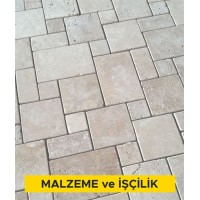 2 cm kalınlığında açık renkli traverten levha ile döşeme kaplaması yapılması (2cmx30-40-50cmxserbest boy) (honlu ve cilalı hariç her türlü yüzey işlemli) (Malzeme Dahil) 2 cm kalınlığında açık renkli traverten levha ile döşeme kaplaması yapılması (2cmx30-40-50cmxserbest boy) (honlu ve cilalı hariç her türlü yüzey işlemli) (Malzeme Dahil)