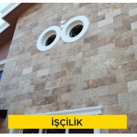 Koyu renkli travertenler (honlu veya cilalı) ile cephe kaplaması yapılması (3x40x80 cm) (mekanik montajlı) (6 cm taşyünü ısı yalıtımlı ve su buharı geçişine açık su yalıtımlı) (Malzeme Hariç) (İşçilik) Koyu renkli travertenler (honlu veya cilalı) ile cephe kaplaması yapılması (3x40x80 cm) (mekanik montajlı) (6 cm taşyünü ısı yalıtımlı ve su buharı geçişine açık su yalıtımlı) (Malzeme Hariç) (İşçilik)