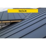 Ahşap çatı üzerine 0,70 mm kalınlıkta düz alüminyum levha (EN AW 3003 Al- Mn1 Cu) ile çatı örtüsü yapılması (Malzeme Hariç) (İşçilik) Ahşap çatı üzerine 0,70 mm kalınlıkta düz alüminyum levha (EN AW 3003 Al- Mn1 Cu) ile çatı örtüsü yapılması (Malzeme Hariç) (İşçilik)