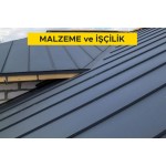 Ahşap çatı üzerine 0,70 mm kalınlıkta düz alüminyum levha (EN AW 3003 Al- Mn1 Cu) ile çatı örtüsü yapılması (Malzeme Dahil) Ahşap çatı üzerine 0,70 mm kalınlıkta düz alüminyum levha (EN AW 3003 Al- Mn1 Cu) ile çatı örtüsü yapılması (Malzeme Dahil)