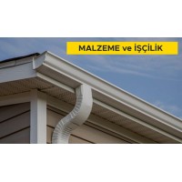 0.50 mm kalınlıkta, sıcak daldırma galvaniz üzeri boyalı düz sacdan eksiz oluk yapılması ve yerine montajı (Sac genişiliği toplam 30 cm) (Malzeme Dahil)
