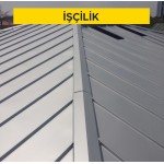 Ahsap çatı üzerine 0.50 mm kalınlıkta sıcak daldırma galvanizli düz sac ile çatı örtüsü yapılması. (Malzeme Hariç) (İşçilik) Ahsap çatı üzerine 0.50 mm kalınlıkta sıcak daldırma galvanizli düz sac ile çatı örtüsü yapılması. (Malzeme Hariç) (İşçilik)