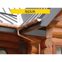 0,50 mm bakır levhadan çatı deresi yapılması ve yerine tesbiti (Malzeme Hariç) (İşçilik)