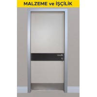 Tuvalet kapılarına alüminyum bant yapılması (Malzeme Dahil)