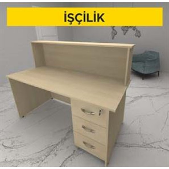 Laminat kaplamalı çekmeceli banko yapılması (Malzeme Hariç) (İşçilik)