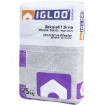 Fixa Yapı Kimyasalları - Igloo Dekoratif Sıva 20 - Mineral Dokulu - Beyaz(Kalın)