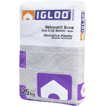 Fixa Yapı Kimyasalları - Igloo Dekoratif Sıva C30 - İnce Çizgi Desenli - Beyaz