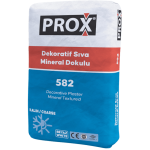 Fixa Yapı Kimyasalları - Prox 582 - Dekoratif Sıva Mineral Dokulu - Beyaz (Kalın)