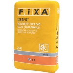 Fixa Yapı Kimyasalları - Strafix Dekoratif Sıva C40 - Kalın Çizgi Dokulu (Beyaz)