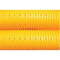 Ø 100 mm anma çaplı, koruge drenaj borusu (PVC esaslı)