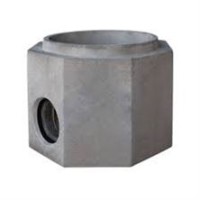 Ø 1000 mm iç çaplı, Giriş-Çıkış çapı Ø 500/600 mm Muayene Bacası Tabanı (Buhar Kürlü)